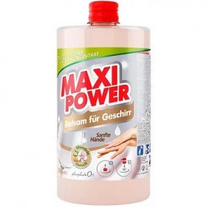 Средство для мытья посуды Maxi Power Миндаль, запаска, 1 л