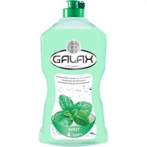 Концентрированная жидкость для мытья посуды Galax Мята, 1 л