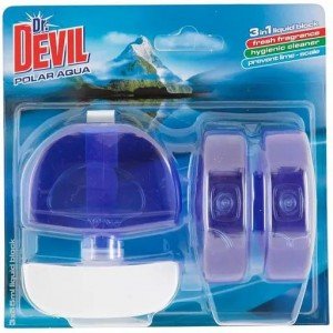 Туалетный блок для унитаза Dr.Devil Полярная вода 3 шт. по 55 мл