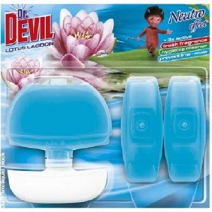 Туалетный блок для унитаза Dr.Devil Лагуна Лотоса, 3 шт. по 55 мл