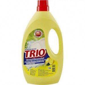 Средство для мытья посуды Trio Anti-Bacterial Лимон 1 л