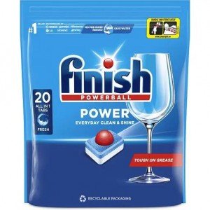 Таблетки для посудомоечных машин Finish Powerball All in One Max, 20 шт.