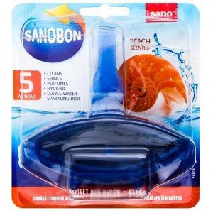 Туалетный блок для мытья унитаза Sano Персик, 55 г