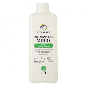 Жидкое хозяйственное мыло Cleanedex, с серебром, 1 л