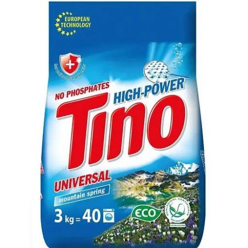 Порошок стиральный Tino High-Power Universal Mountain spring 3 кг
