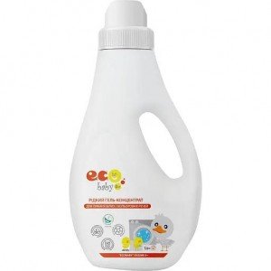 Жидкий гель-концентрат для стирки белых и цветных вещей EcoBaby Enzime 0+ 1000 мл