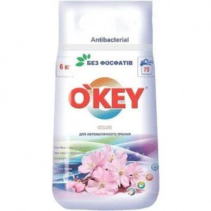 Стиральный порошок O'key Color Цветочный букет 6 кг