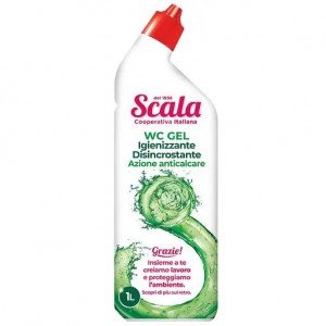 Гель для мытья унитаза Scala WC Disincrostante Gel Pino Дезинфицирующий 1 л