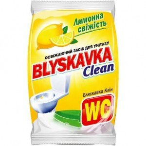 Освежающее средство для унитаза Blyskavka Clean Лимонная свежесть