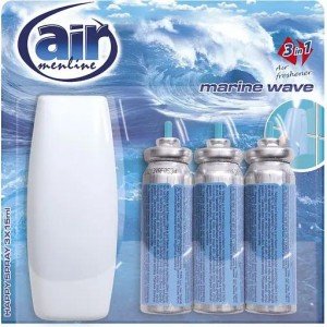 Освежитель воздуха с аппликатором Air Menline Marine Wave 45 мл (3 шт. х 15 мл)