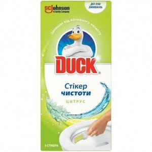 Стикер чистоти для унитаза Duck Цитрус 3 шт. х 10 г