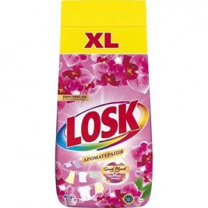Стиральный порошок Losk Ароматерапия Эфирные масла и аромат Малазийского цветка 7.5 кг 50 циклов стирки