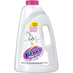 Пятновыводитель и отбеливатель жидкий Vanish Oxi Action Кристальная белизна 3 л
