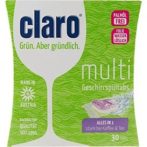 Таблетки для посудомоечных машин Claro Eco Multi Tabs 30 шт. (40827)