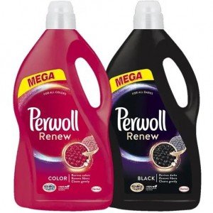 Средство для деликатной стирки Perwoll Renew для цветных вещей 3740 мл, 68 циклов стирки Средство для деликатной стирки Perwoll Renew для темных и черных вещей 3740 мл, 68 циклов стирки