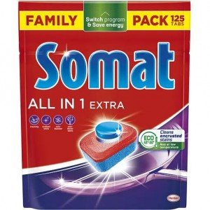 Таблетки для посудомоечной машины Somat All in 1 Extra 125 шт.