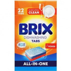 Таблетки для посудомоечных машин Brix All in One 22 шт.