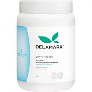 Порошок для посудомоечных машин DeLaMark с активным кислородом 1 кг
