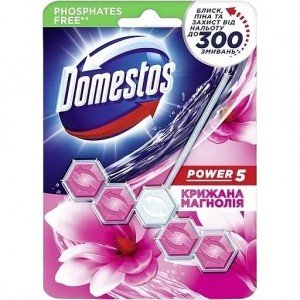 Туалетный блок Domestos Power 5 Ледяная магнолия 4 шт.