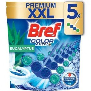 Туалетный блок Bref Цветная вода Эвкалипт 150 г (5 шт. х 50 г)