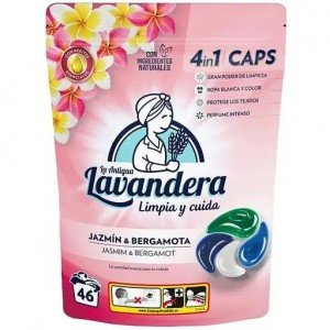 Капсулы для стирки Lavandera 4 в 1 с ароматом жасмина и бергамота 46 шт.