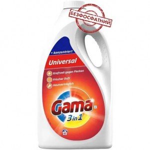 Гель для стирки Gama Универсальный 3.735 л
