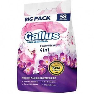 Стиральный порошок Gallus Professional 4в1 Color 3.2 кг 58 стирок