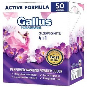 Стиральный порошок Gallus Professional 4в1 Color 2.5 кг 50 стирок