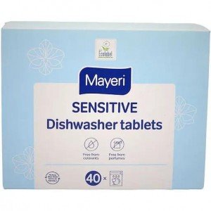 Таблетки для посудомоечной машины Mayeri Sensitive All in One 40 шт.