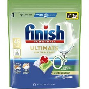 Капсулы для посудомоечных машин Finish Ultimate 0% All in 1, 45 шт.
