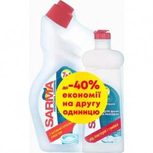 Набор чистящих средств Sarma Для сантехники 750 мл + Универсальный 500 мл