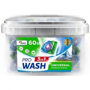 Капсулы для стирки ProWash Альпийская свежесть 60 шт.