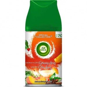 Сменный баллон к автоматическому аэрозольному освежителю воздуха Air Wick Freshmatic Согревающий цитрусовый Шприц 250 мл