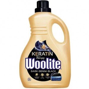 Средство для стирки жидкое Woolite для черных и джинсовых тканей с Кератином 1.8 л