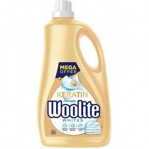 Средство для стирки жидкое Woolite для светлых и белых тканей с Кератином 3.6 л