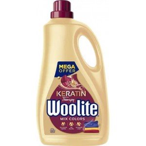 Средство для стирки жидкое Woolite для цветных тканей с Кератином 3.6 л