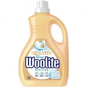 Средство для стирки жидкое Woolite для светлых и белых тканей с Кератином 1.8 л