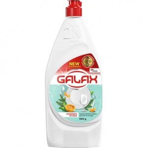 Концентрированная жидкость для мытья посуды Galax Мандарин и хвоя 950 г