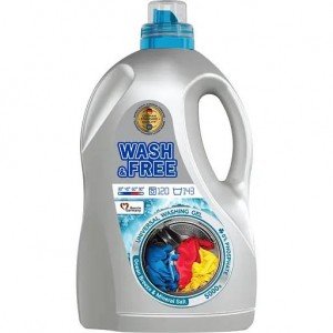 Гель для стирки универсальный Wash & Free Морская свежесть с нотками минеральной соли 5000 г