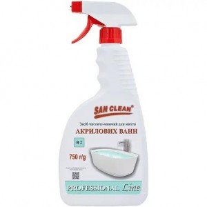 Средство чистяще-моющее San Clean Prof Line для мытья акриловых ванн 750 г