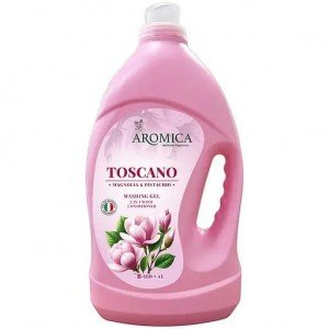 Средство для стирки Aromica Toscano Magnolia & Pistachio жидкое для белых и цветных вещей 4 л